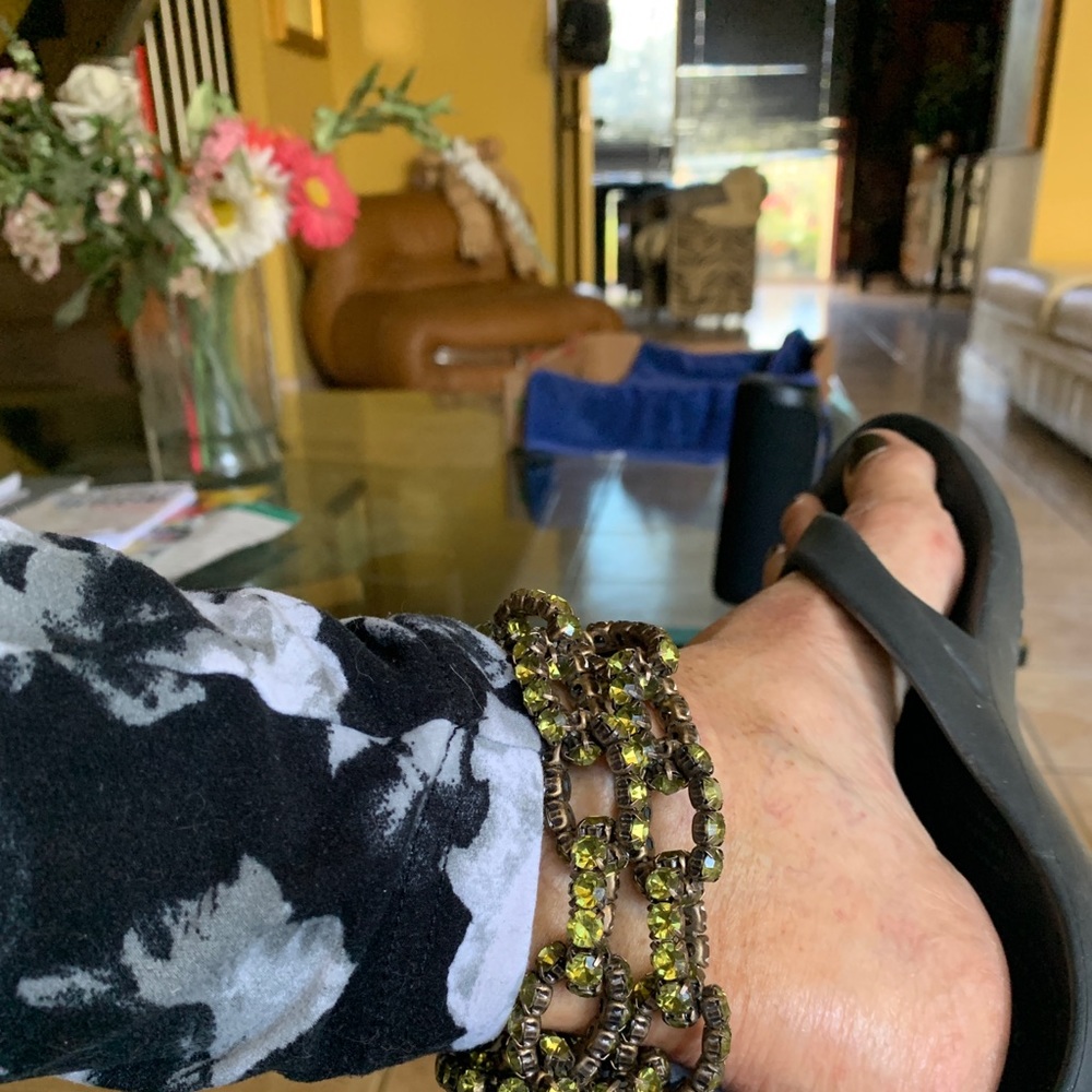 Ankle jewelry or a necklace or bracelet